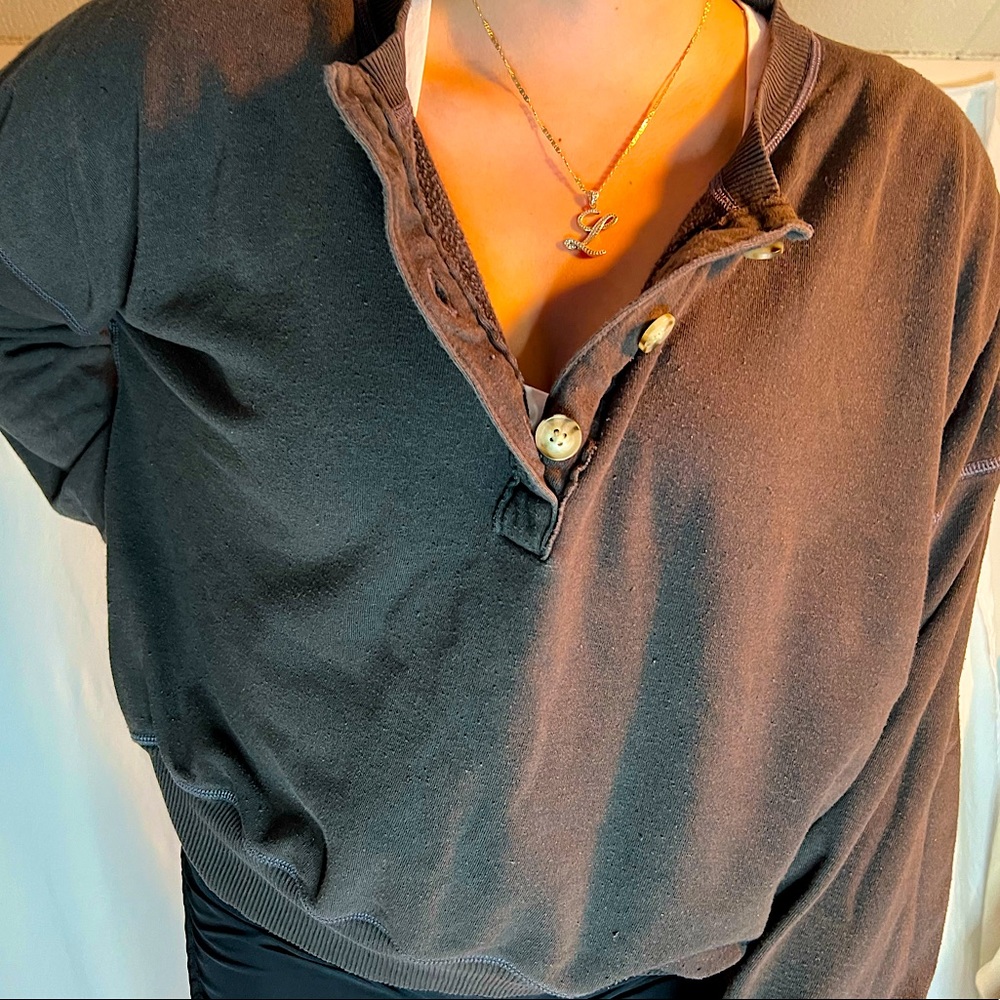 AEO BUTTON UP SWEATER